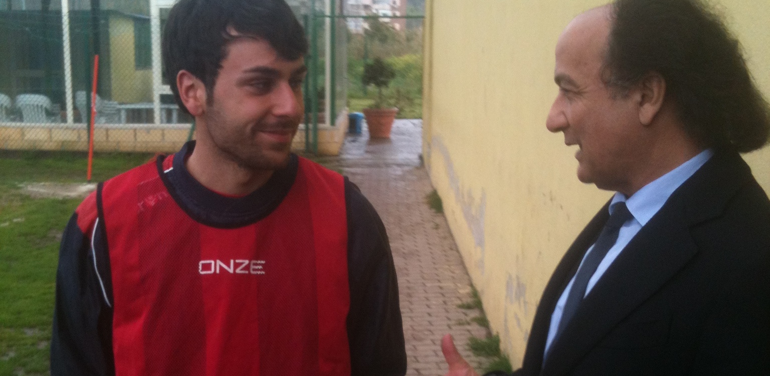 Guarascio saluta i ragazzi del vivaio