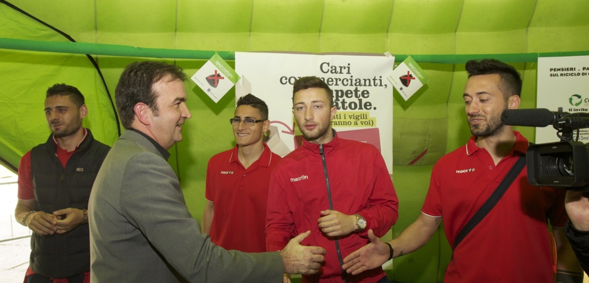 Anche i Lupi all’inaugurazione del Palacomieco a Palazzo dei Bruzi