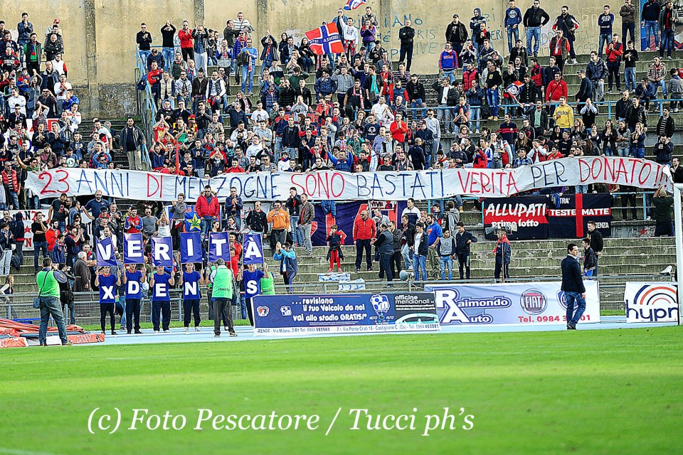 Domenica c’è un motivo in più per venire al San Vito: tutti insieme per Denis Bergamini