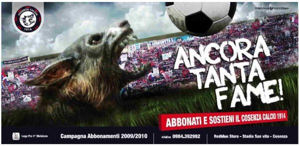 La campagna abbonamenti della Roma ricalca un’idea di Luigi Vircillo per il Cosenza Calcio del 2009
