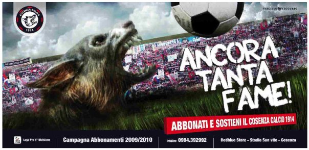 La campagna abbonamenti della Roma ricalca un’idea di Luigi Vircillo per il Cosenza Calcio del 2009