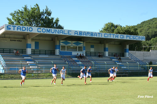 Pescina/penultimo giorno. Dura seduta atletica mattutina, nessun problema per Alessandro. Domani amichevole finale ad Avezzano