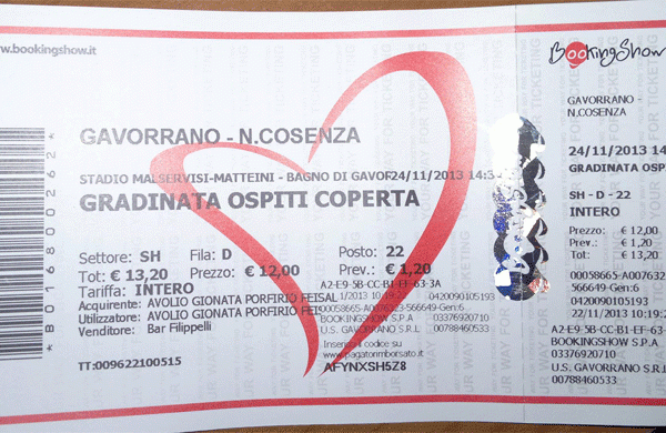 Gavorrano-Cosenza: prevendita settore ospiti con il circuito Bookingshow per chi possiede la Tessera del Tifoso. Sarà attivo il progetto “Porta un amico allo Stadio”