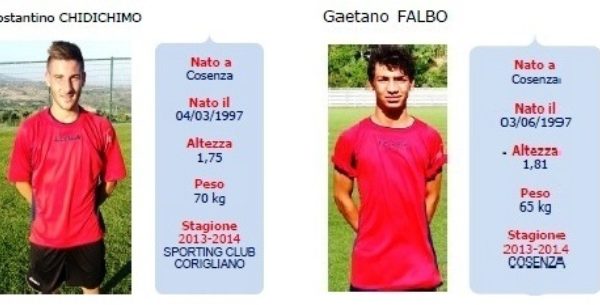 Cosenza, due talenti convocati per la Nazionale Under 18 Lega Pro