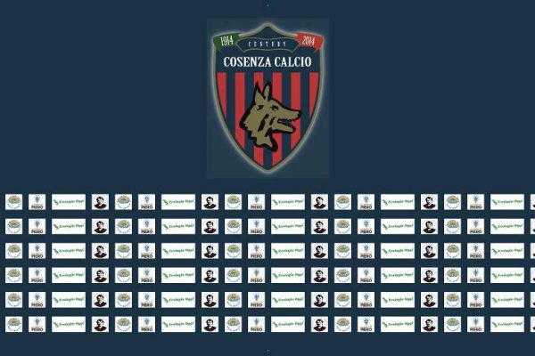 Il backdrop speciale del Cosenza Calcio