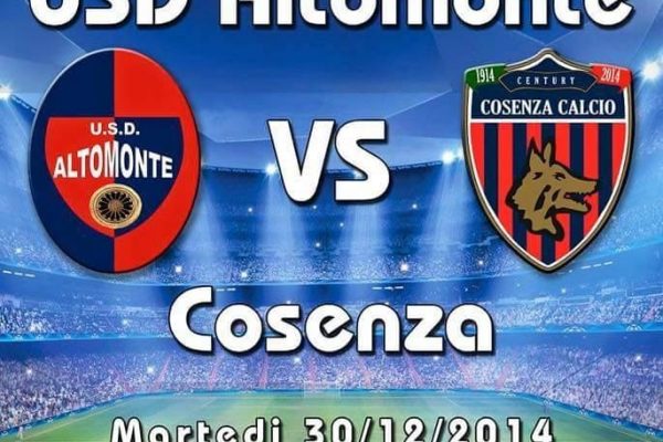 Cosenza, domani allenamento congiunto con l’U.S.D. Altomonte