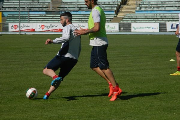 Allenamento al San Vito, riprende Cesca