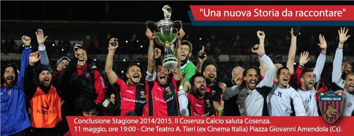 Il Cosenza Calcio saluta Cosenza