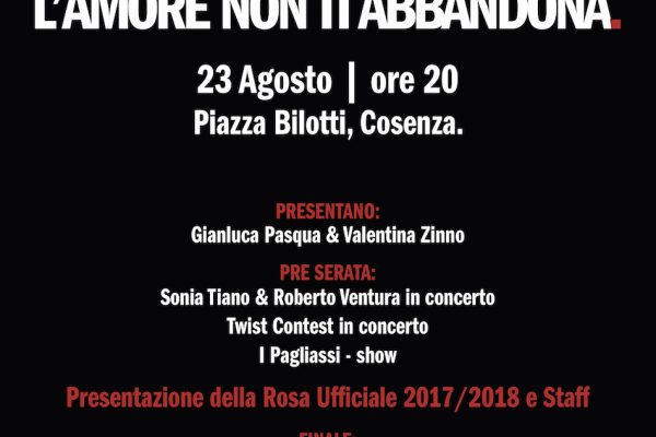 Mercoledì 23 agosto in Piazza Bilotti i Lupi si presentano alla città!