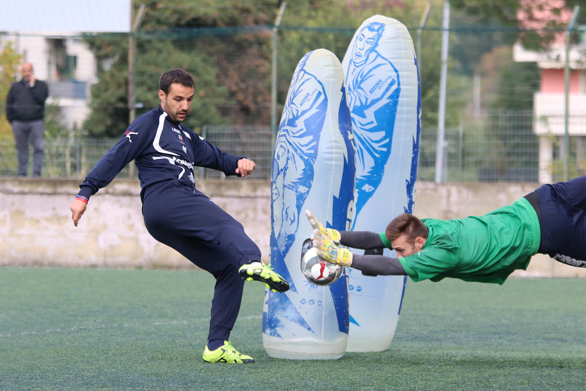 Allenamento al C.S. ‘Popilbianco’ in vista della Juve Stabia