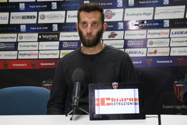 Mirko Bruccini in conferenza stampa: «Riprendiamo da Pagani»