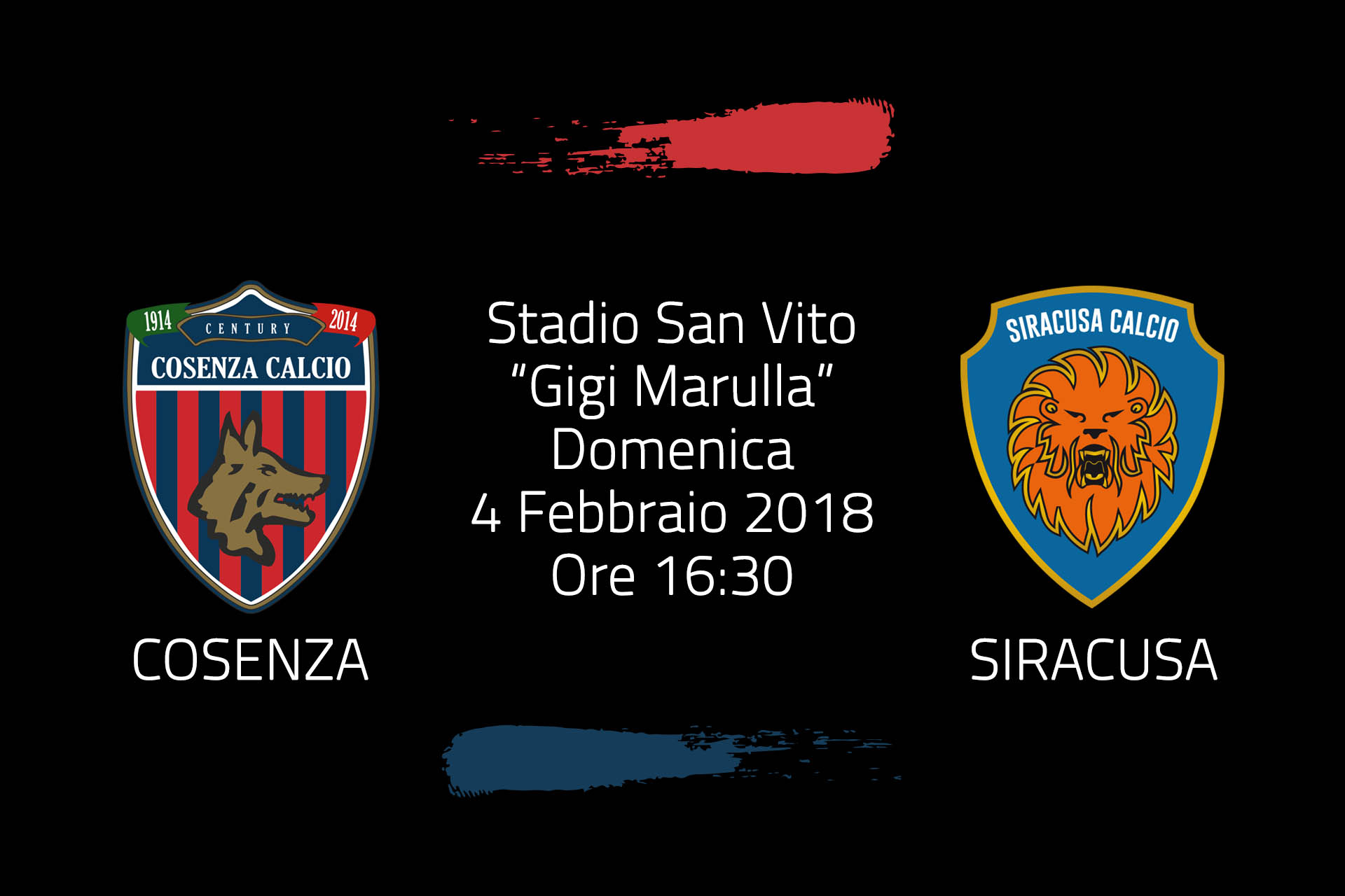Cosenza – Siracusa, info tagliandi
