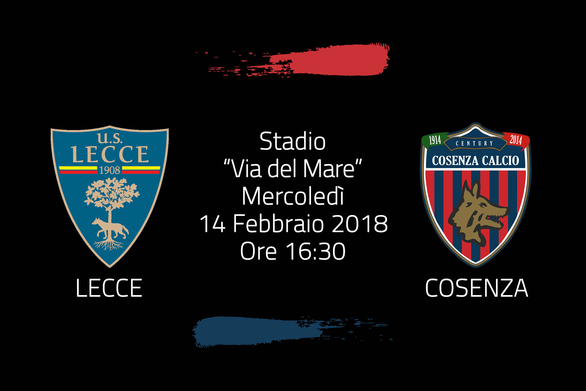 Coppa Italia Serie C, Lecce – Cosenza il 14 febbraio alle 16.30 in diretta su Sportitalia