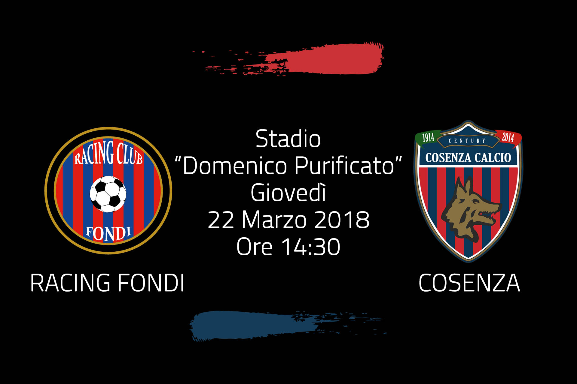 Racing Fondi – Cosenza, info tagliandi Settore Ospiti