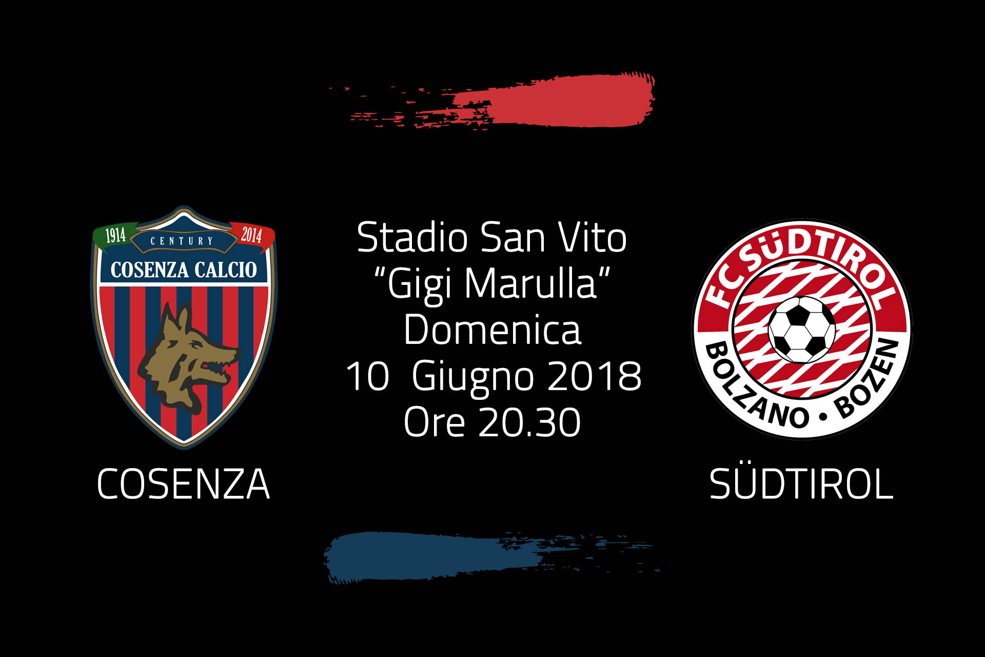 MATCH CENTRE | Cosenza – Südtirol 2 – 0
