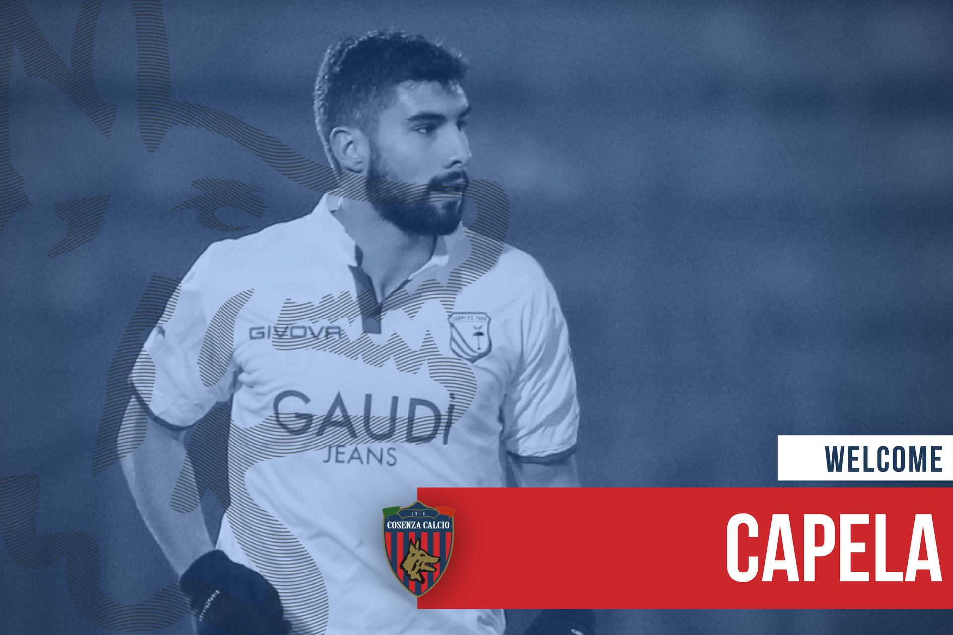 Capela è un nuovo calciatore rossoblù!