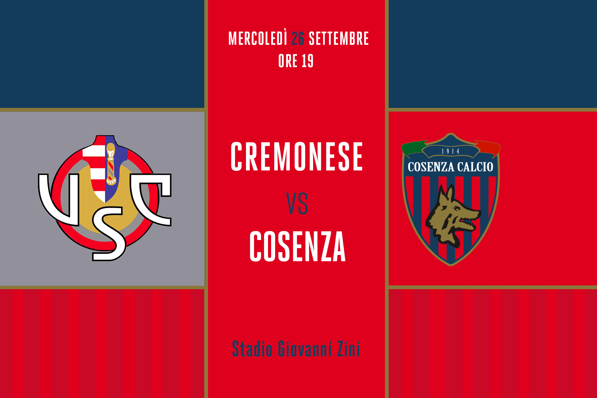 MATCH CENTRE | Cremonese – Cosenza 2-0