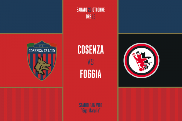 MATCH CENTRE | Cosenza – Foggia 2-0