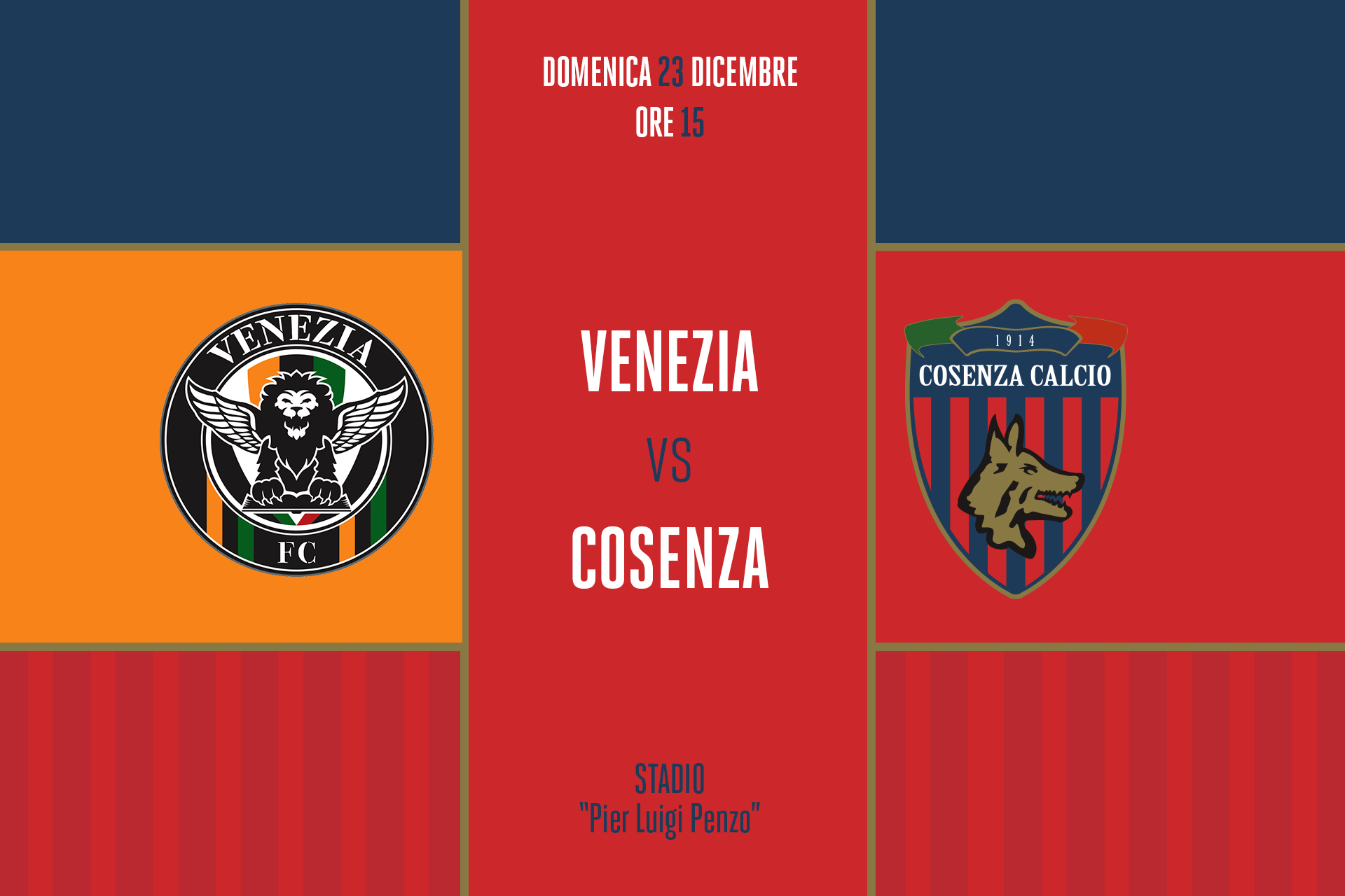 MATCH CENTRE | Venezia – Cosenza 0-1