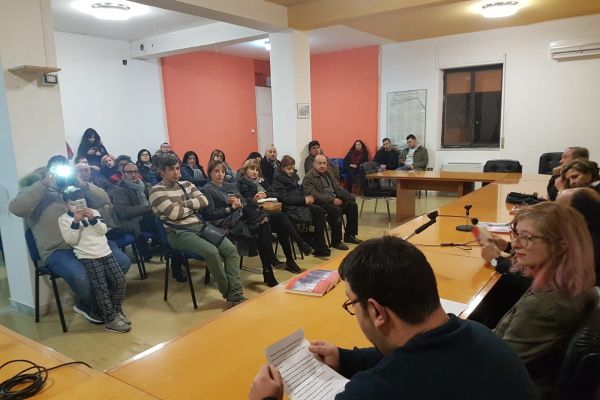 Il Presidente Guarascio alla presentazione del libro dedicato ad Andrea Arcuri