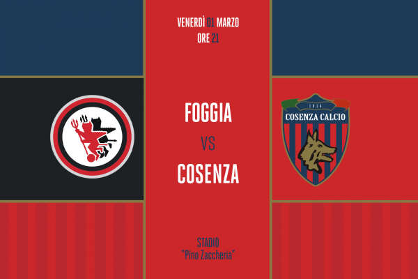 Foggia – Cosenza, info stradali per i tifosi rossoblù