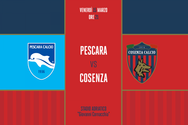 MATCH CENTRE | Pescara – Cosenza 1-1