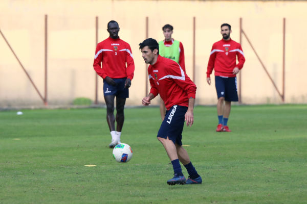 Allenamento pomeridiano per i rossoblù