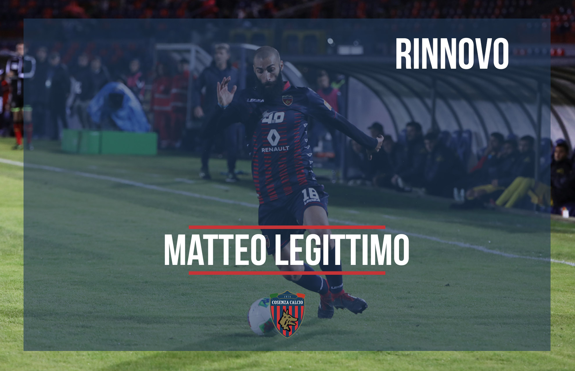 Rinnovo contrattuale per Matteo Legittimo