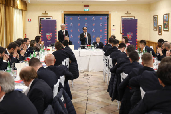 Cena di Natale di squadra e staff rossoblù