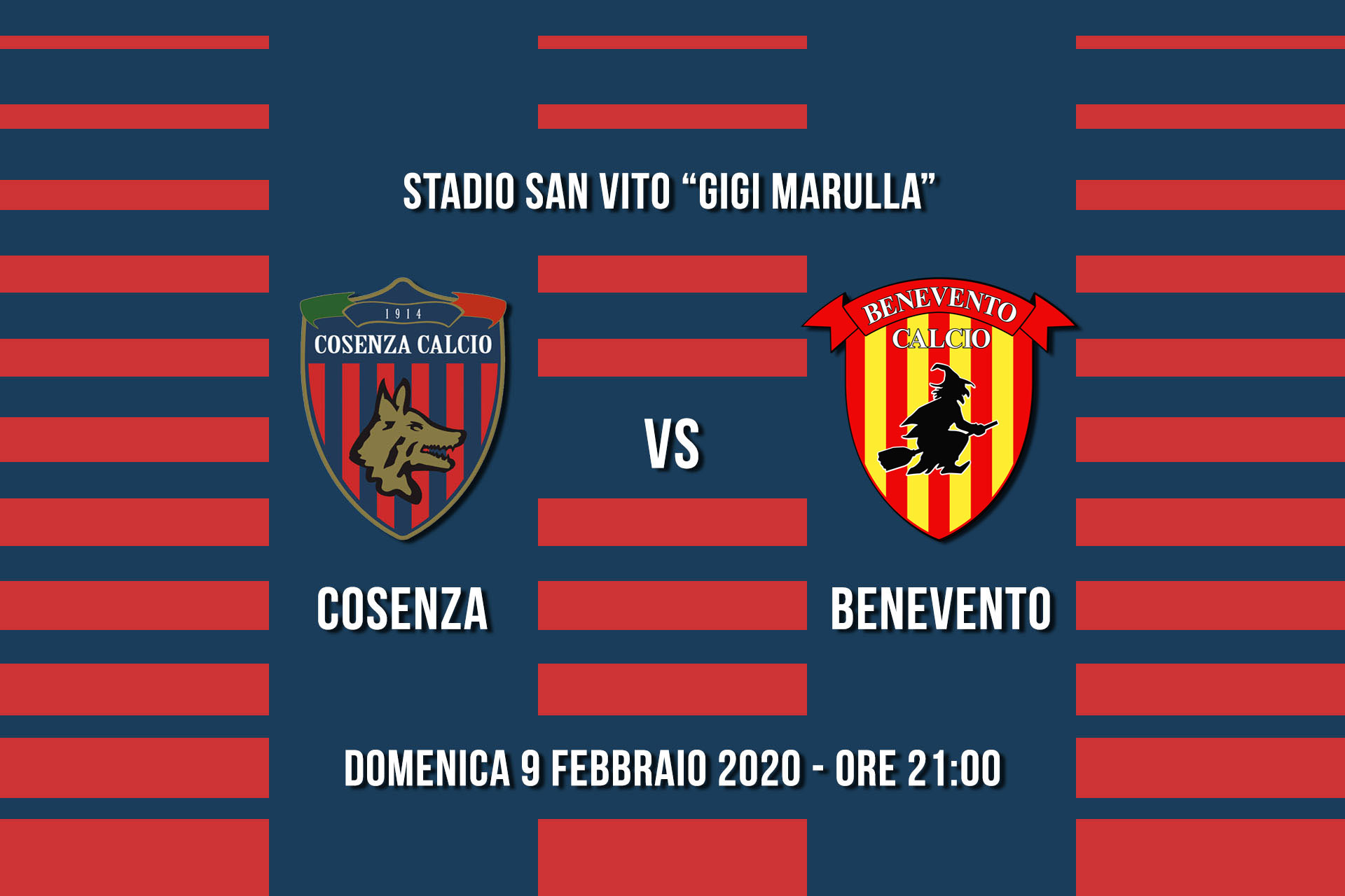 Cosenza – Benevento, info prevendita. Prezzi ridotti e scuole calcio ospiti al “Marulla”