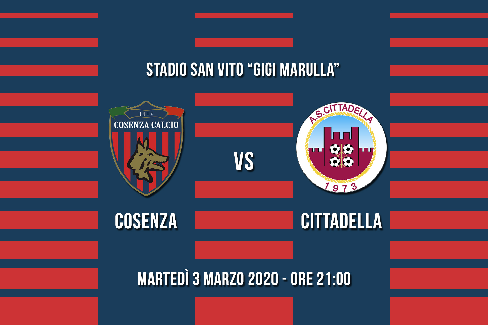 Cosenza – Cittadella, info tifosi ospiti