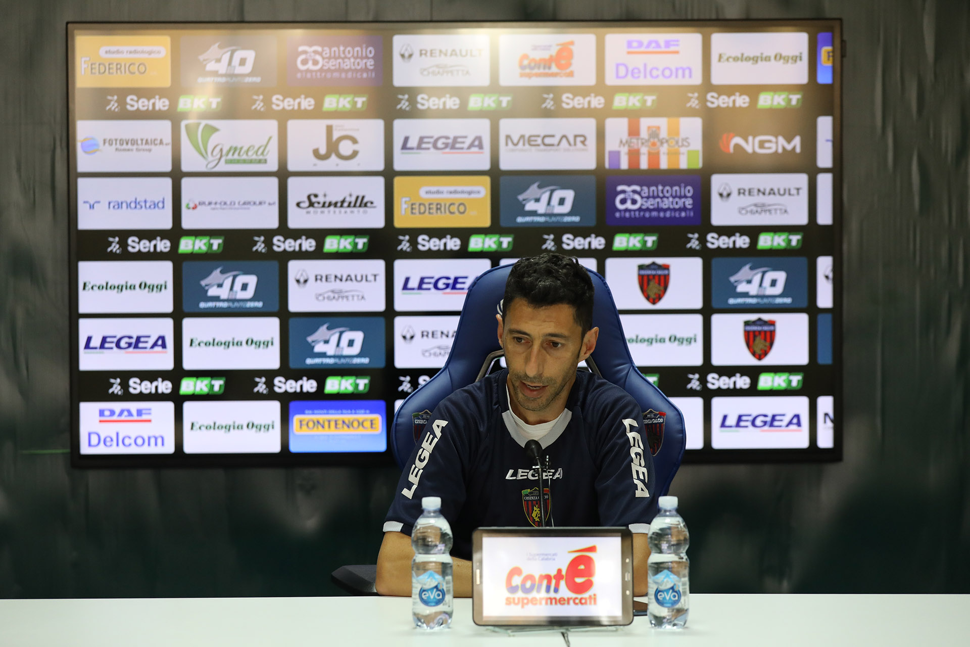 Mister Occhiuzzi nel post gara di Spezia – Cosenza