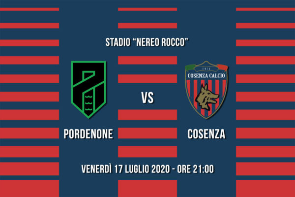 Le formazioni ufficiali di Pordenone – Cosenza