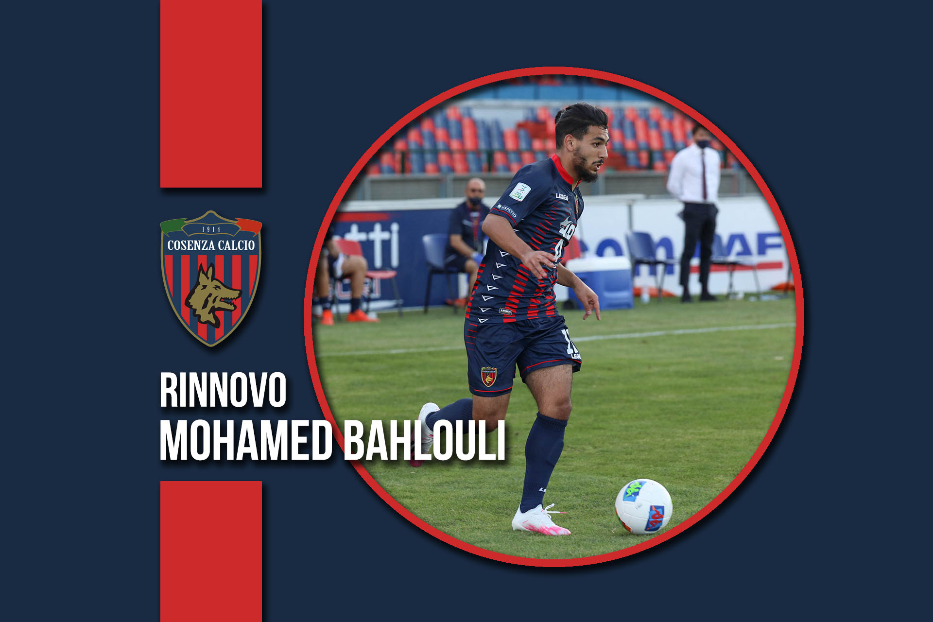 Mohamed Bahlouli si veste nuovamente di rossoblù
