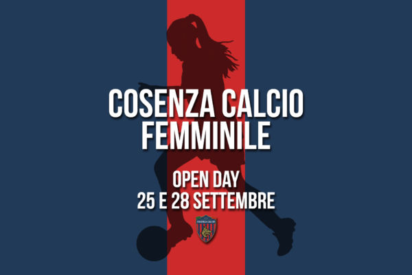 Femminile, venerdì 25 e lunedì 28 settembre Open Day