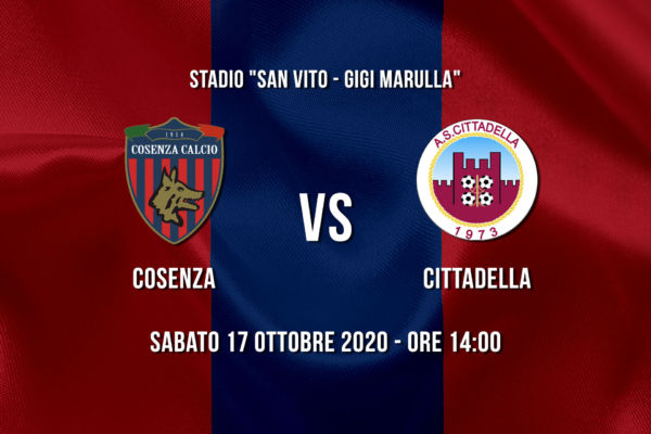 Cosenza – Cittadella aperta a 1000 spettatori