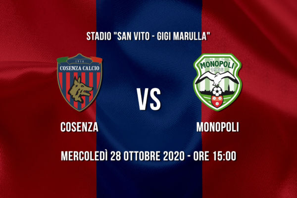 Coppa Italia, data e orario di Cosenza – Monopoli