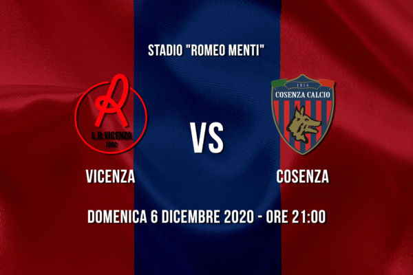 Le formazioni ufficiali di Vicenza – Cosenza