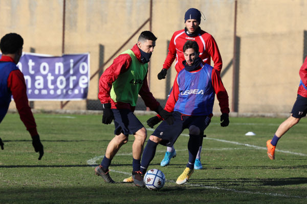 Seduta di ripresa per i rossoblù