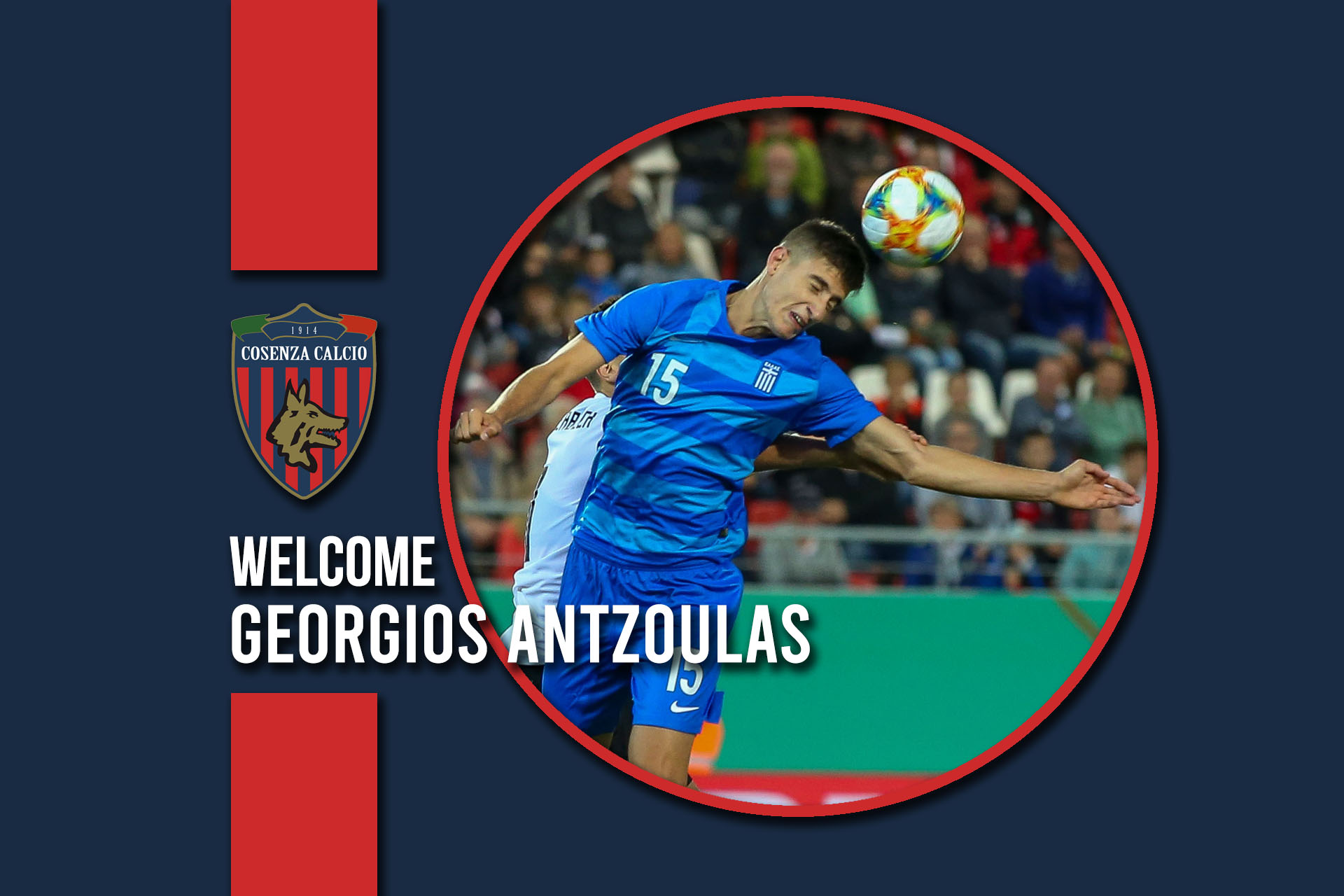 Georgios Antzoulas approda in rossoblù