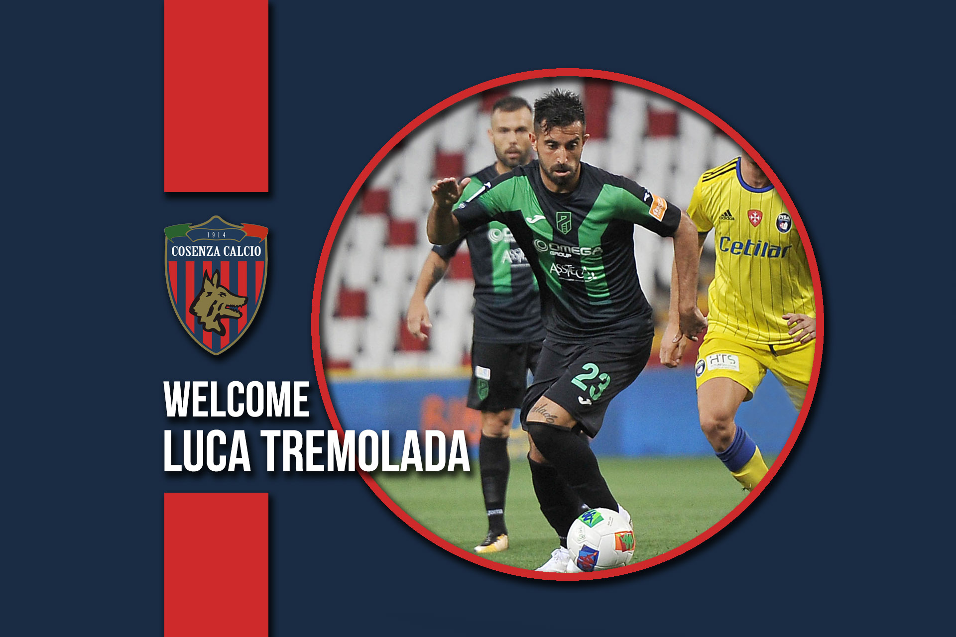 Luca Tremolada è un nuovo calciatore rossoblù!