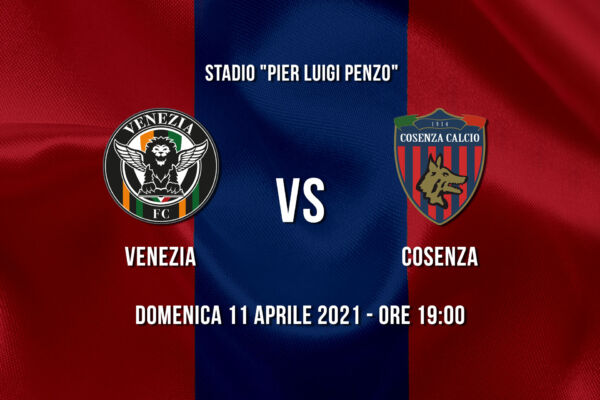 Le formazioni ufficiali di Venezia – Cosenza