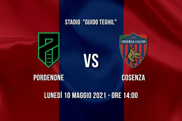 Le formazioni ufficiali di Pordenone – Cosenza