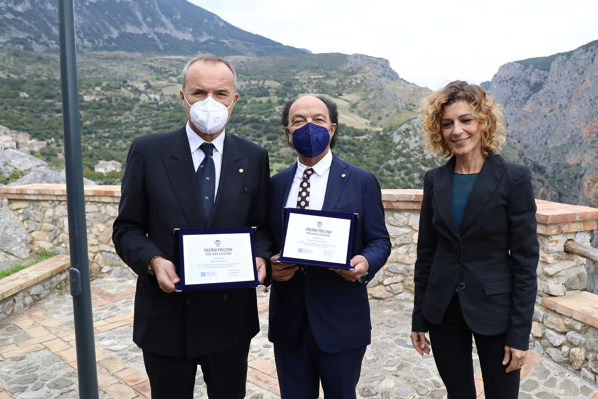 Presidente Guarascio e Mauro Balata premiati a Civita