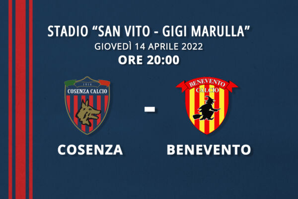 Cosenza – Benevento,  info tifosi ospiti