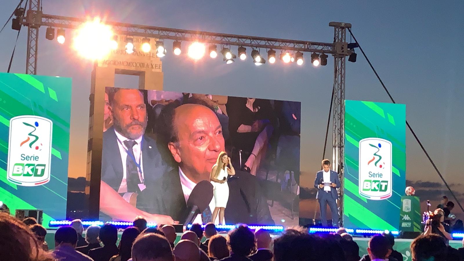 Presentazione calendario Serie BKT,  il Presidente Guarascio al Tg3