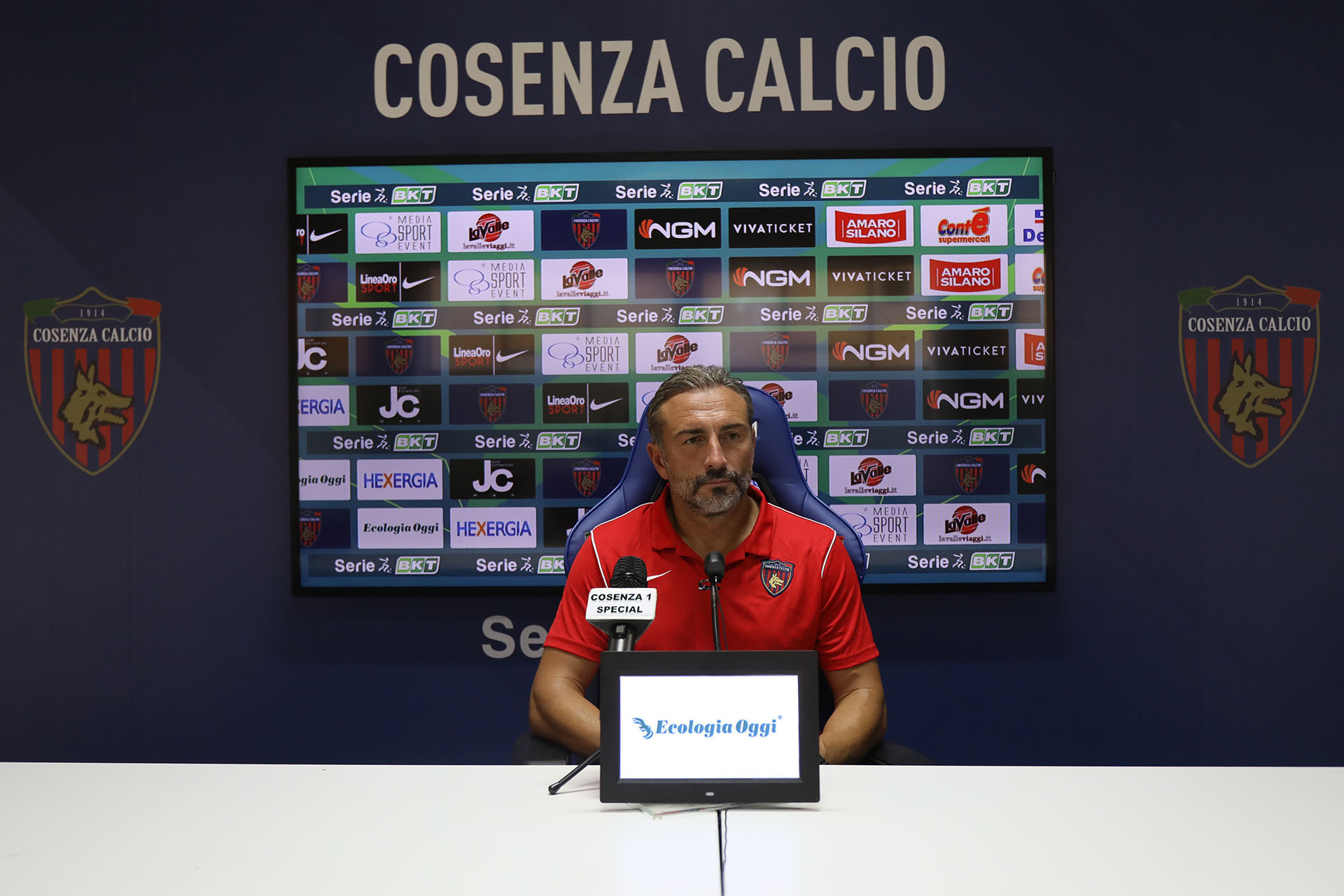 Mister Dionigi in conferenza stampa alla vigilia di Bologna – Cosenza
