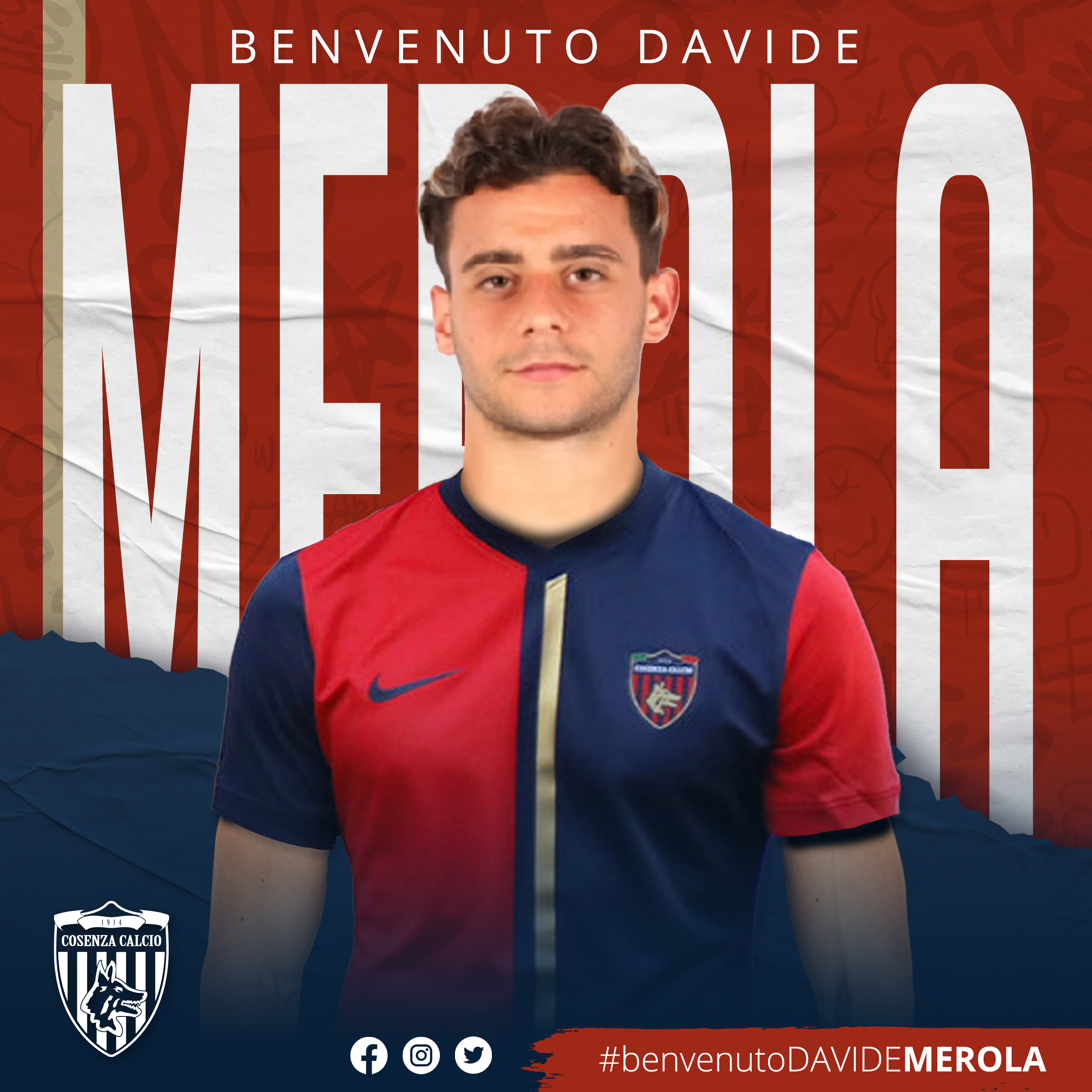 Davide Merola nell’attacco del Cosenza