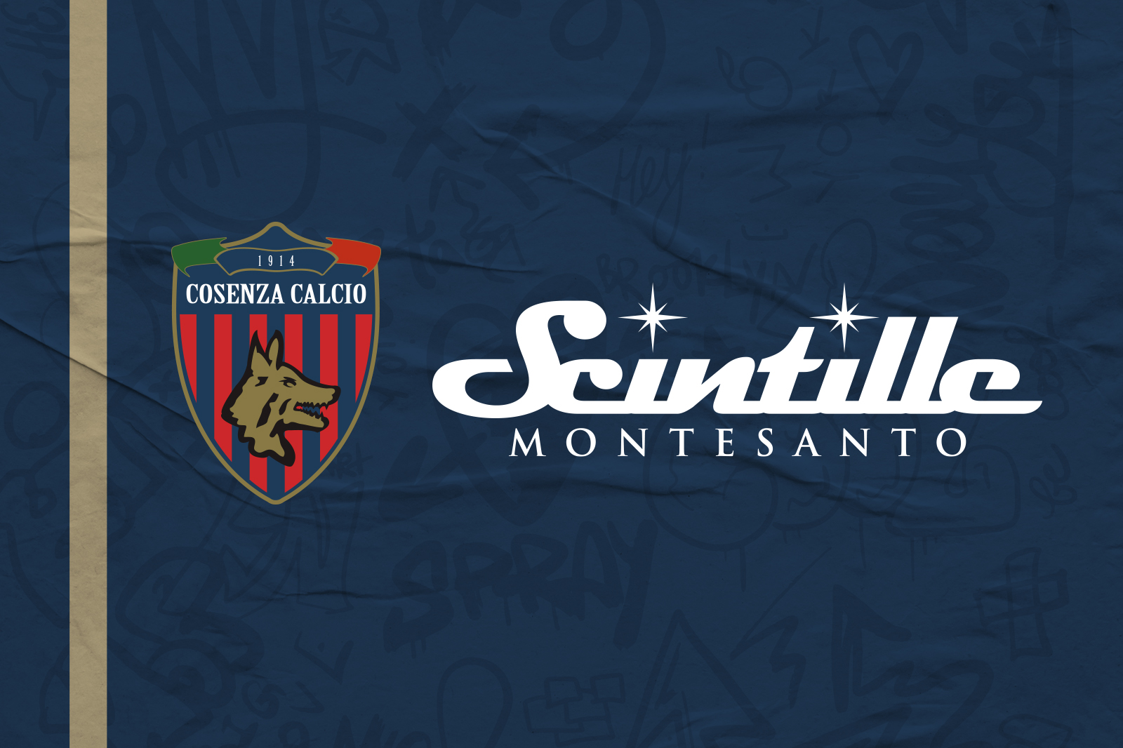 Scintille Montesanto sponsor di manica del Cosenza Calcio