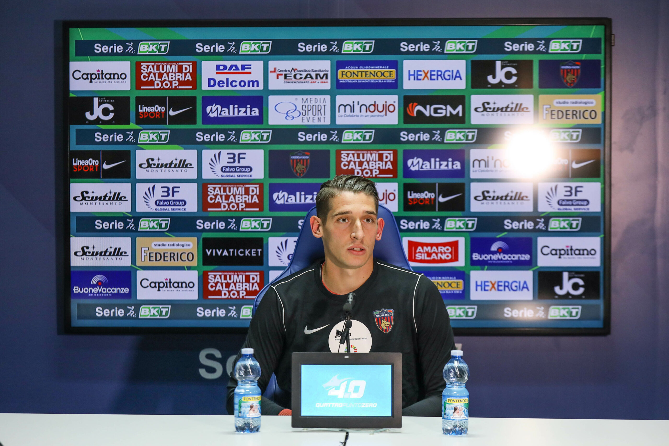 Leonardo Marson in sala stampa